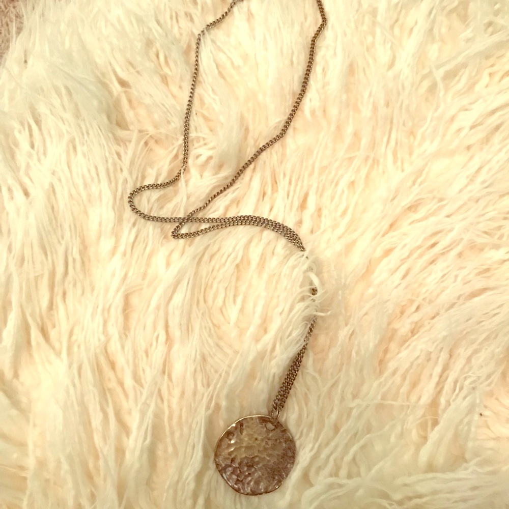 Adjustable silver necklace